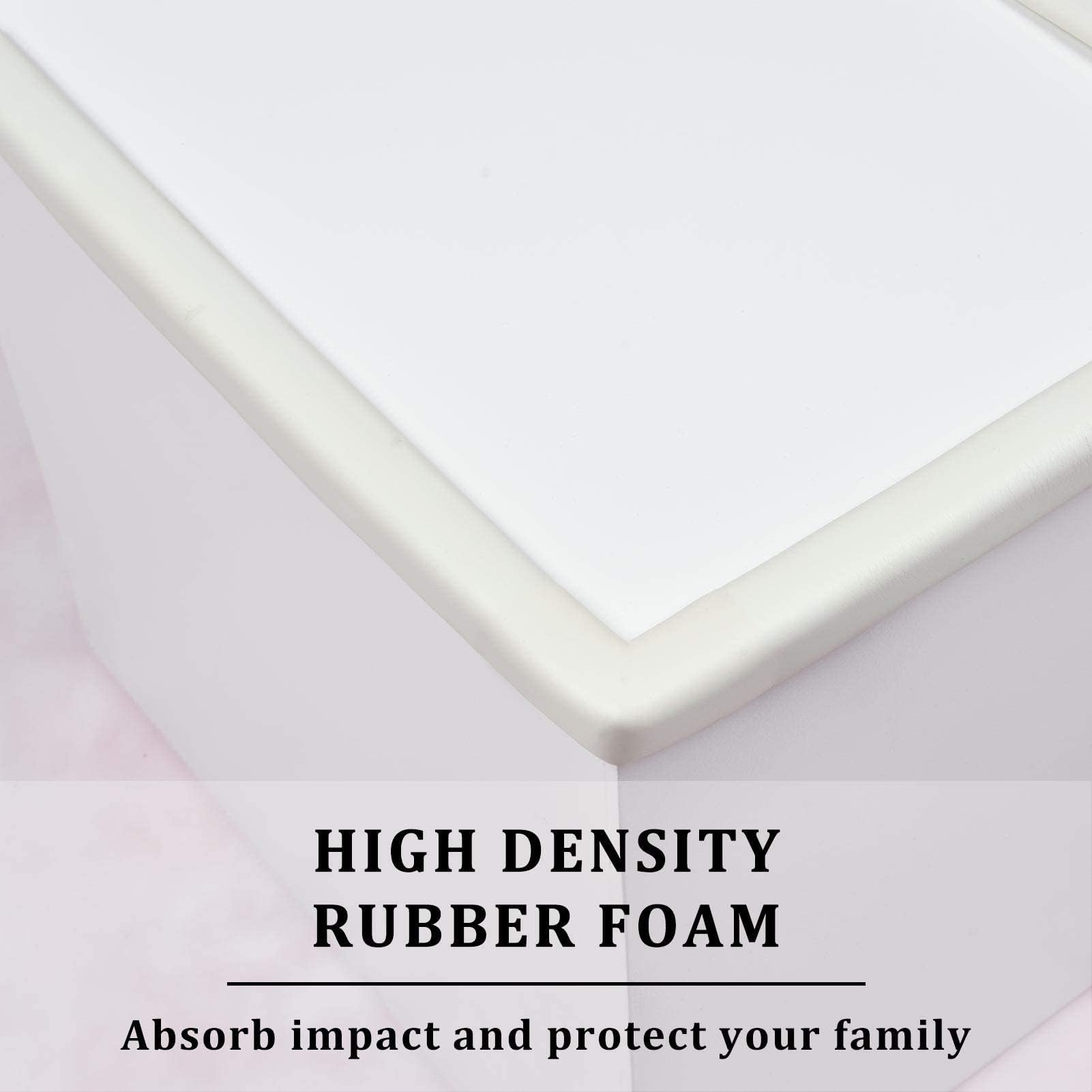 Gloval Baby white safety bumper blends with decor while protecting hands.