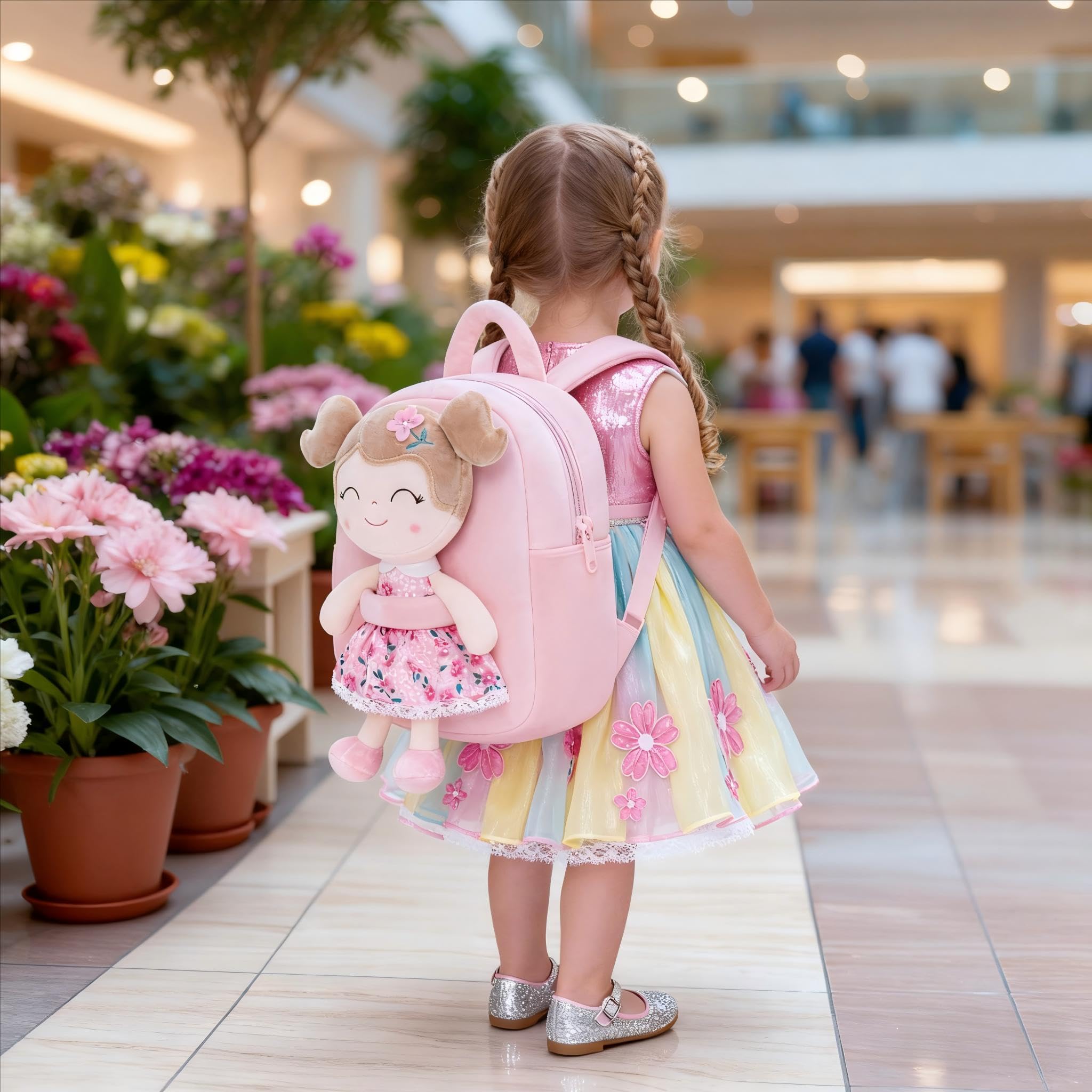 Gloveleya Sakura plush doll detail emphasizes gift-worthy design.