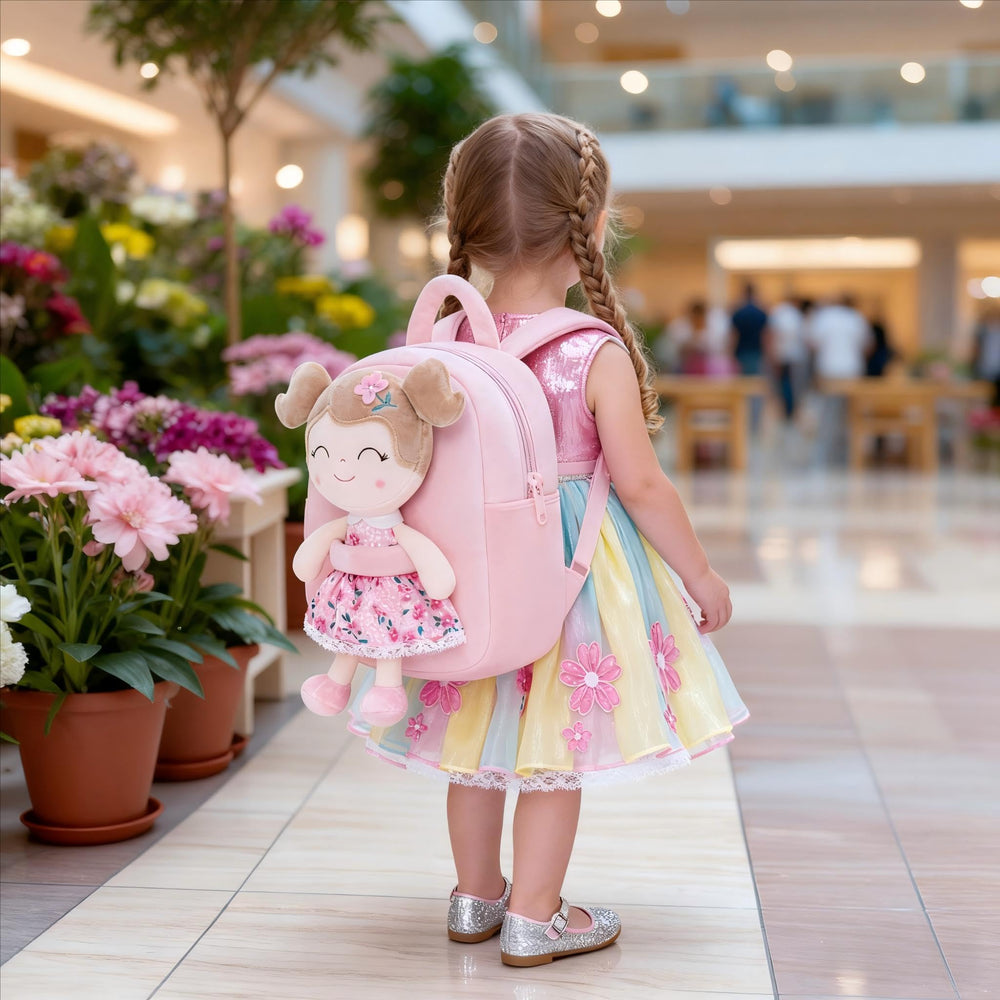 Gloveleya Sakura plush doll detail emphasizes gift-worthy design.