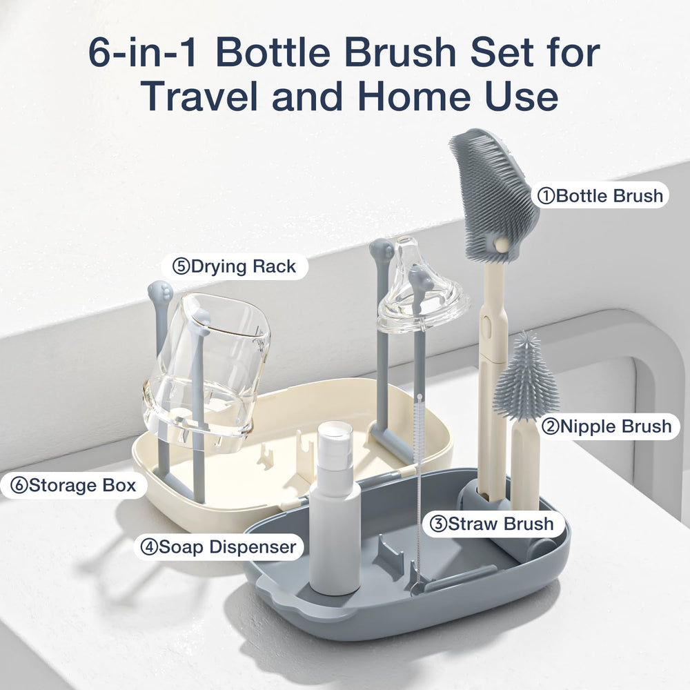 Glusmami straw brush cleans narrow tubes