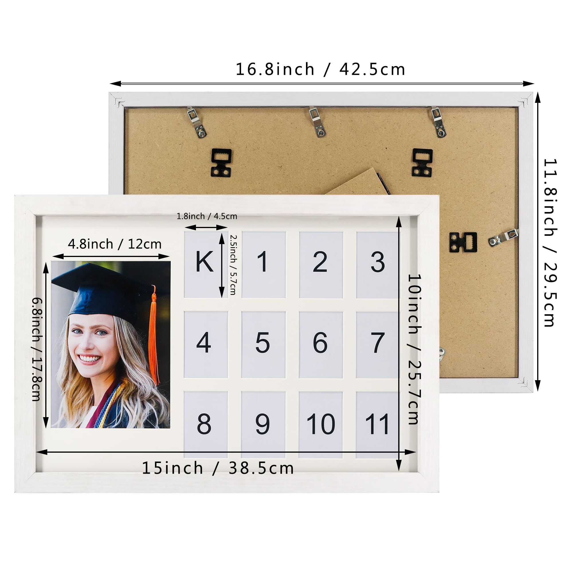 GMFrames white-frame-with-mat showcases a 5x7 photo with bright presentation