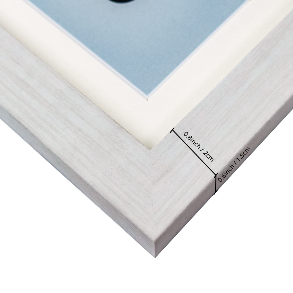 GMFrames white-mat-layout coordinates with decor while highlighting child photos
