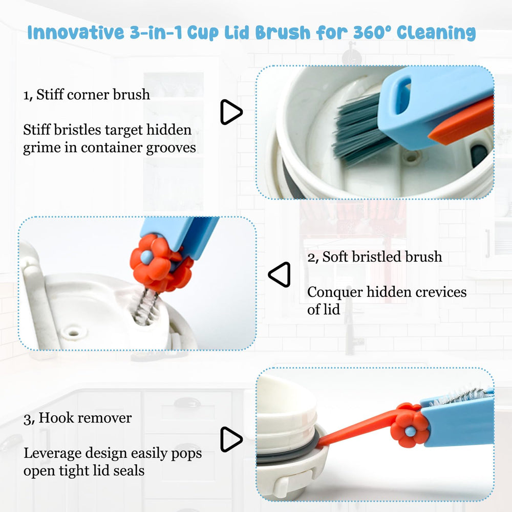 Gmleey durable plastic bristles stay odor-free and safe