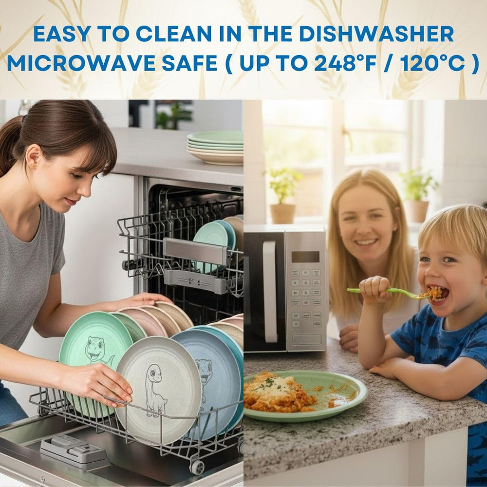 G'nes dishwasher-safe symbol plate, effortless cleaning for busy families.