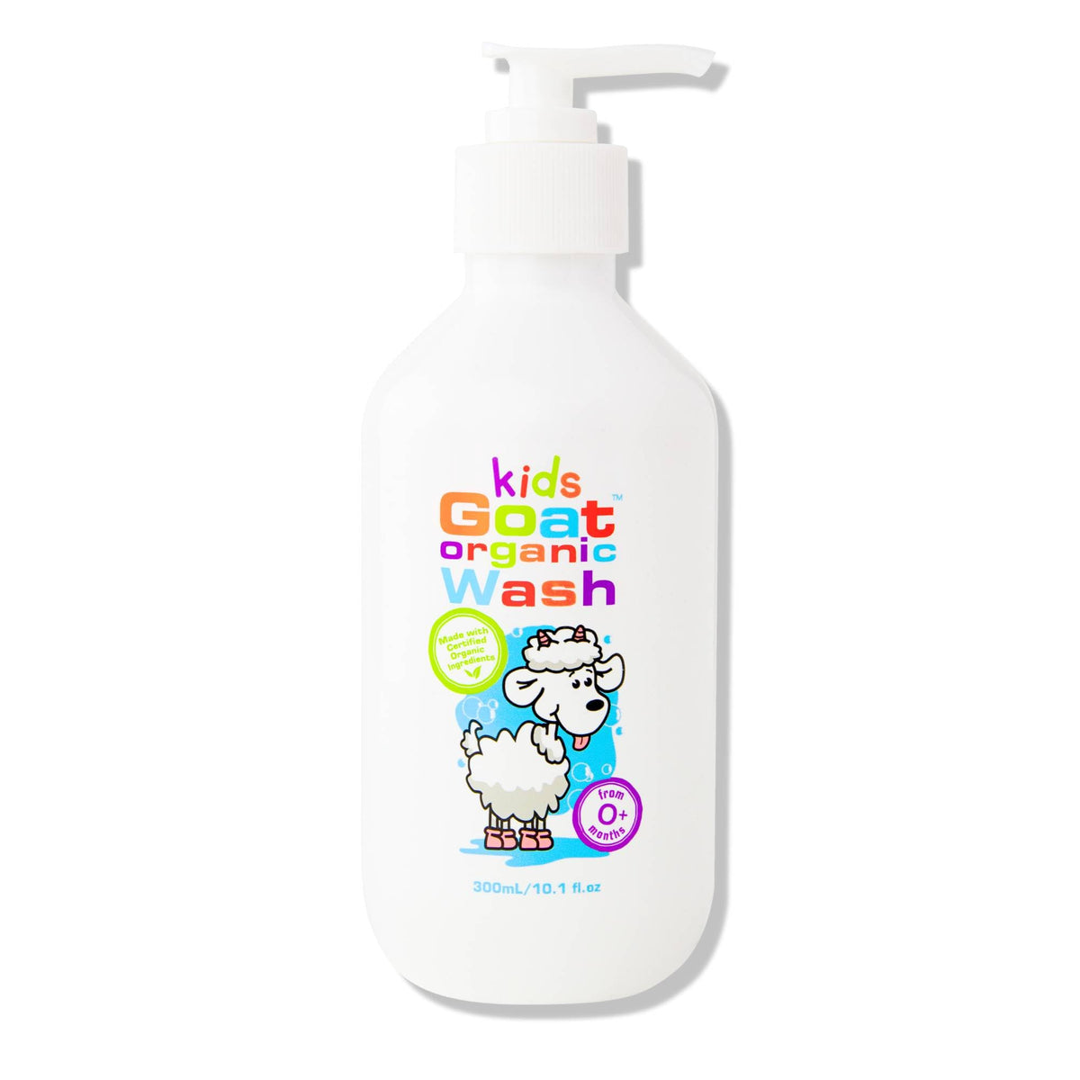 Goat Milk Kids Organic Body Wash bottle for gentle cleansing suitable for delicate baby skin