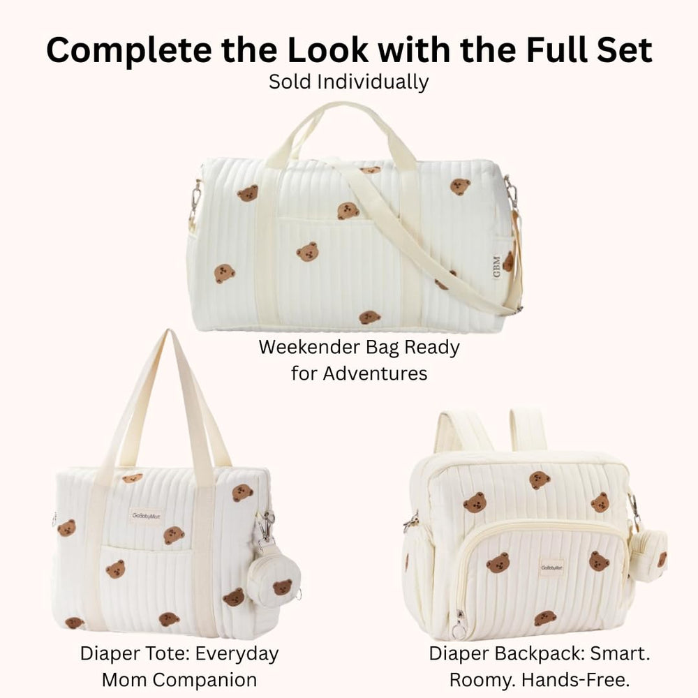 GOBABYMART diaper bag backpack ideal for hospital bag or daycare trips.