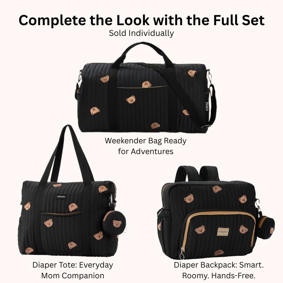 GOBABYMART diaper bag backpack travel-ready companion for hospital, daycare, or trips.