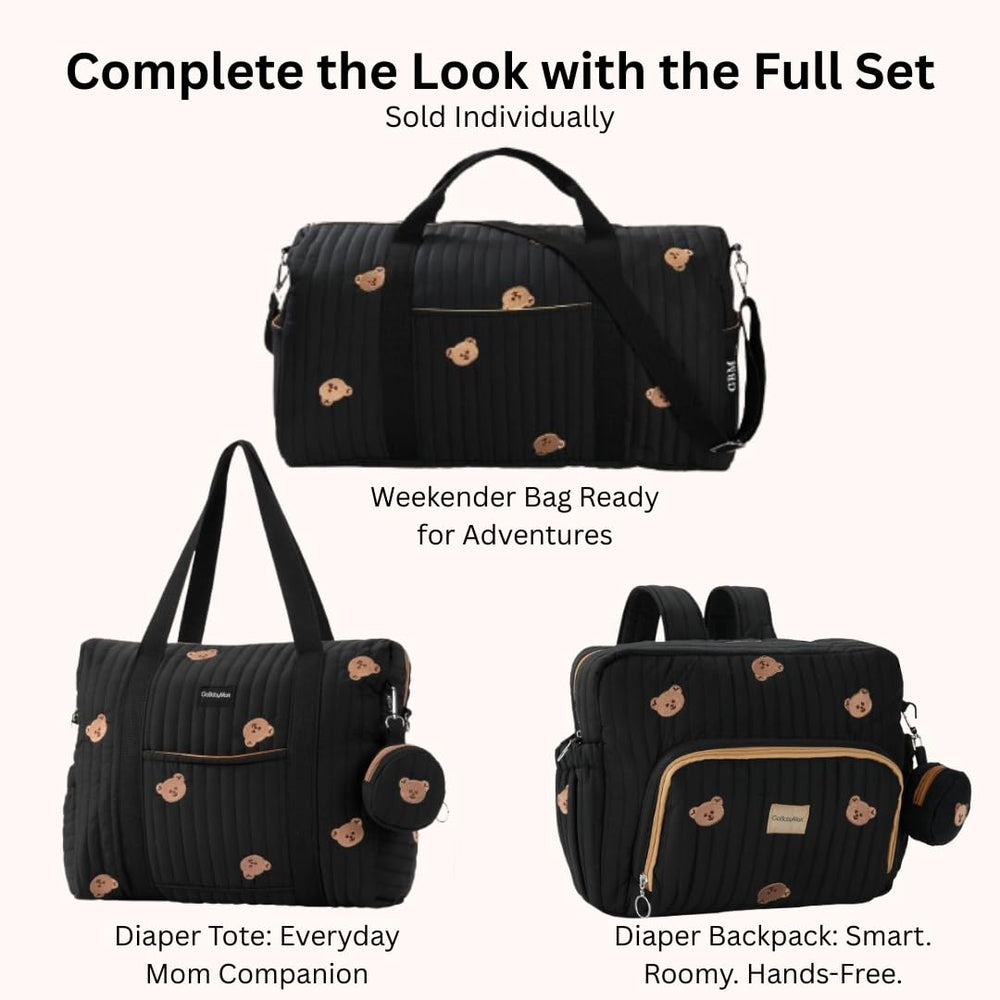 GOBABYMART diaper bag backpack travel-ready companion for hospital, daycare, or trips.