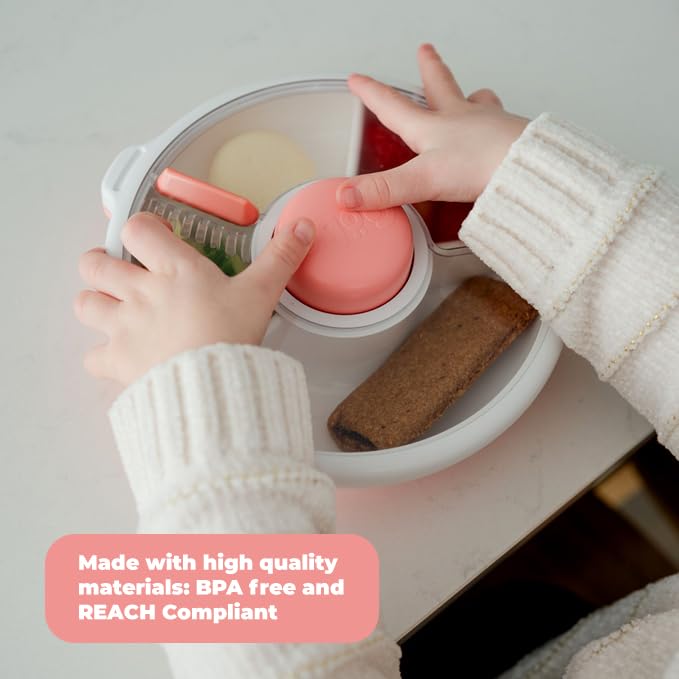 GoBe Kids 5-compartment snack dispenser for balanced portions.