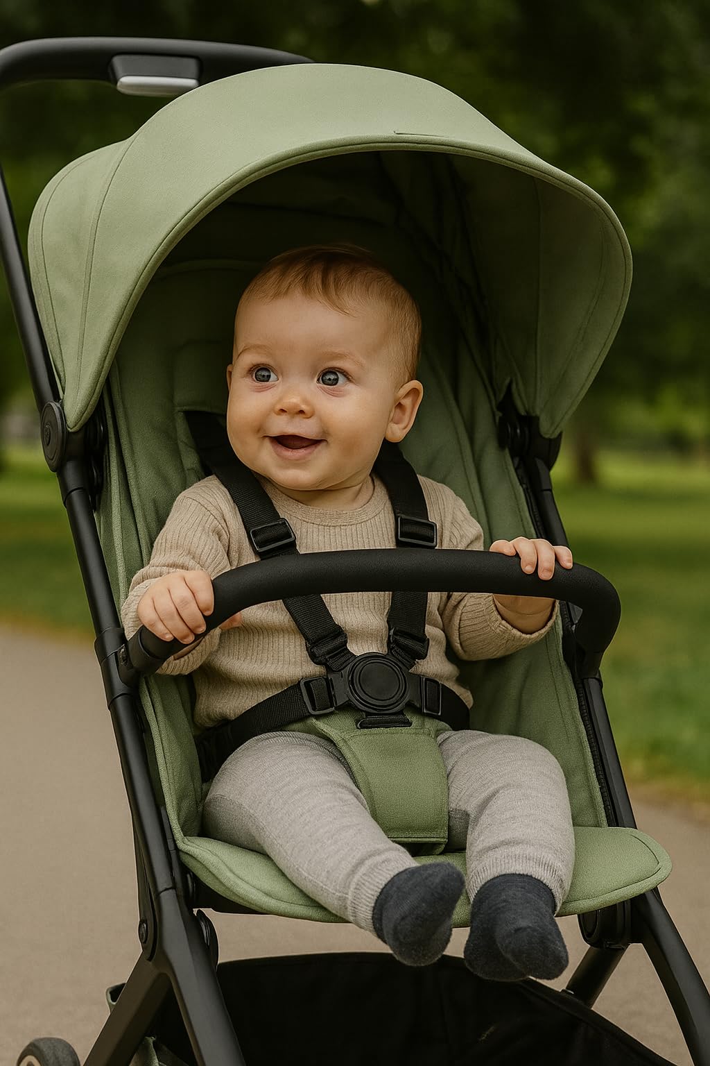 GOCKUAP crossbar design allows hanging toys and accessories within reach.