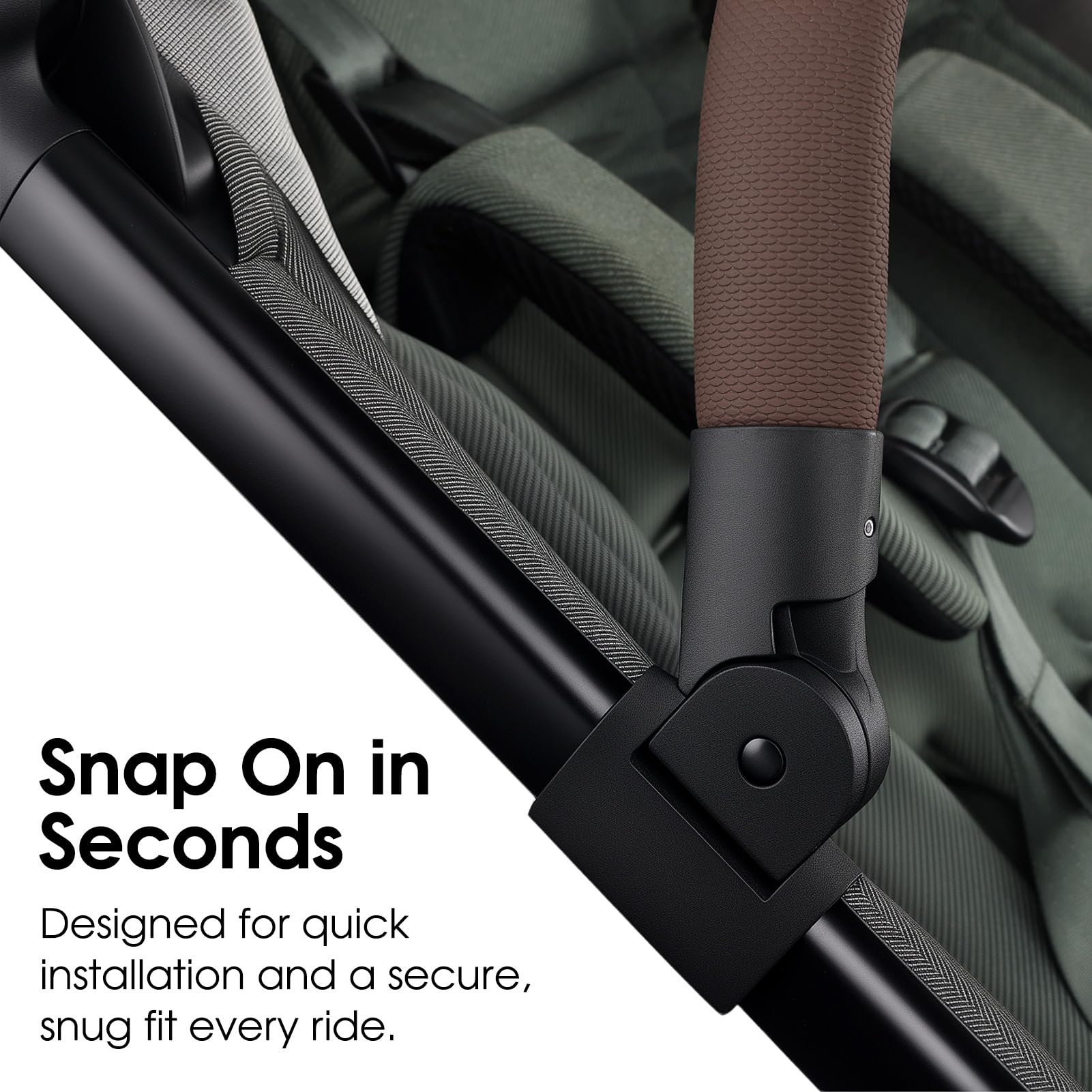 GOCKUAP one-hand operation of bumper bar for easy baby lift on AER+.