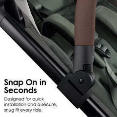 GOCKUAP one-hand operation of bumper bar for easy baby lift on AER+.