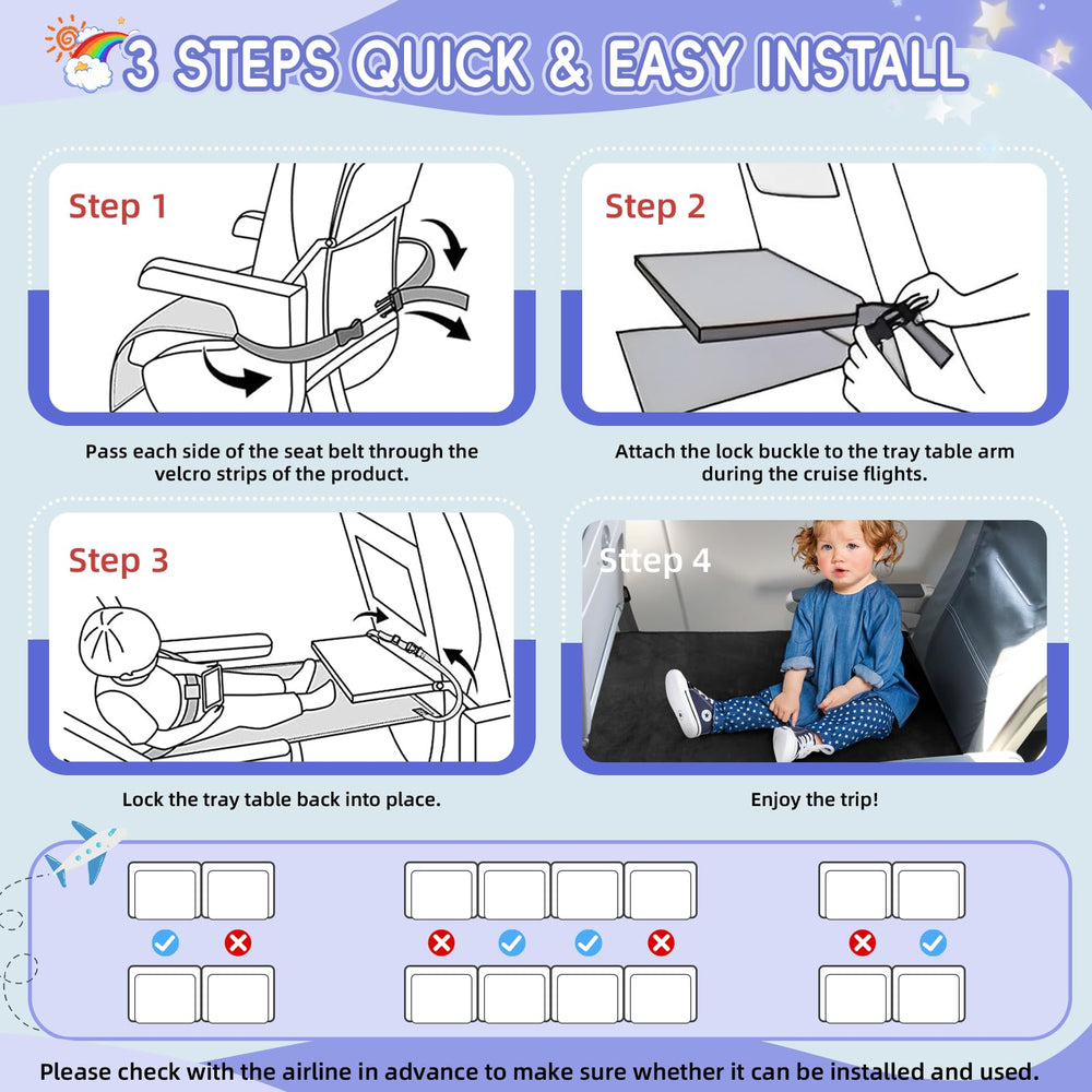 GoCozy bed's anti-slip bottom keeps the setup stable during mid-flight.