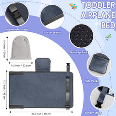 GoCozy Toddler Airplane Bed anti-slip bottom keeps the bed in place on flights.