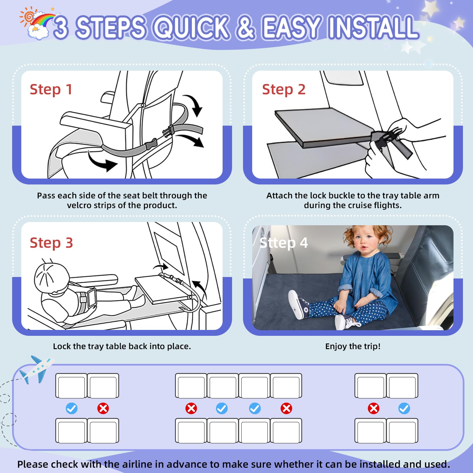 GoCozy Toddler Airplane Bed compact-portable design for lightweight travel.