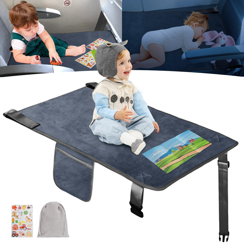 GoCozy Toddler Airplane Bed extended-seat for comfortable sleep on flights.