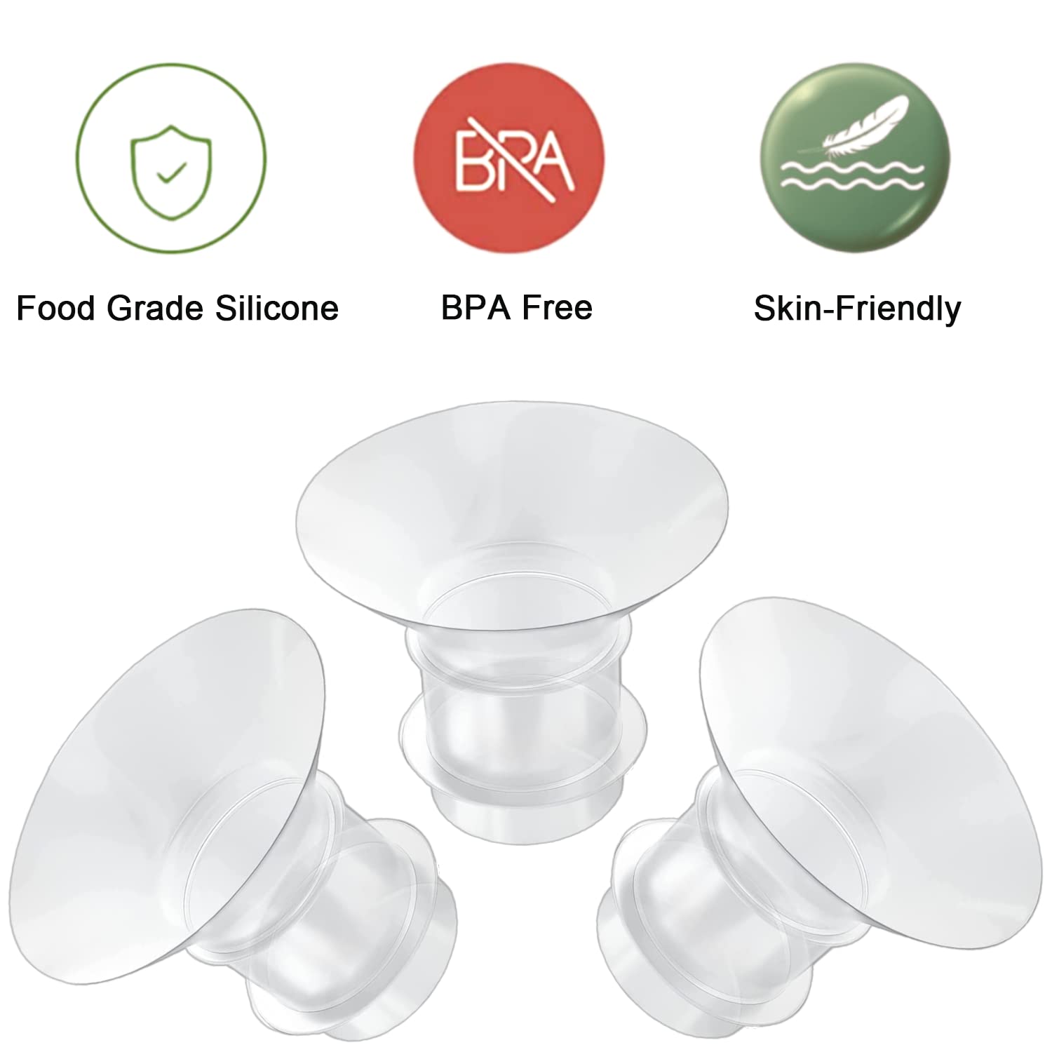 GOCROWEEN 21mm insert, BPA-free silicone, sterilizable for safe reuse.