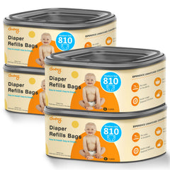 Godyoy jumbo square diaper pail refill fits Classic pails for easy, mess-free diaper disposal.