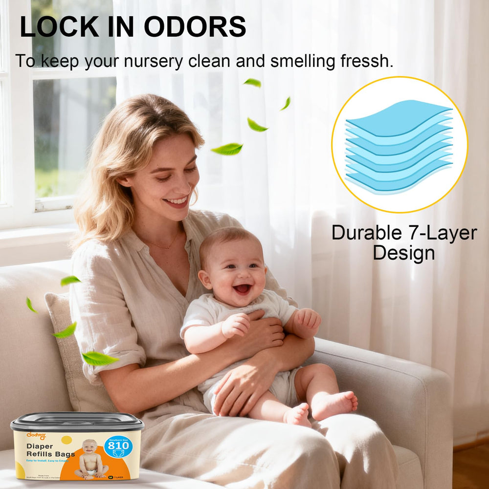 Godyoy refill compatible with Compact pails delivers secure seal and odor control.