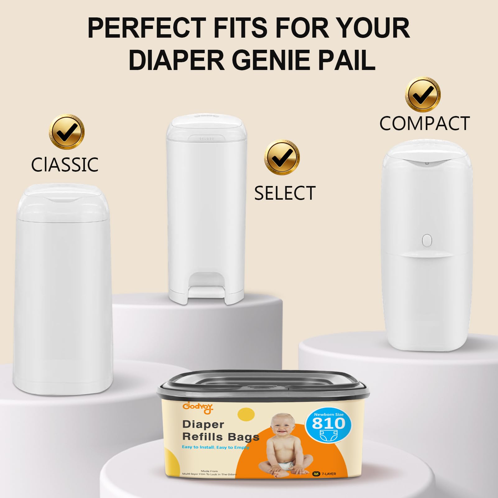 Godyoy jumbo square refill is leak-proof and durable for busy days.
