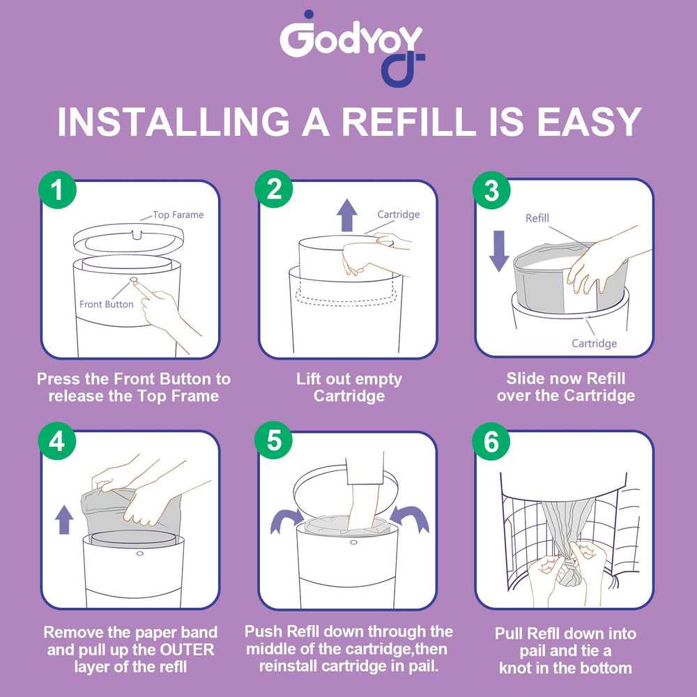 Godyoy lavender scent helps mask diaper odors between changes.