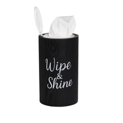 GoFika wood disinfecting wipe dispenser drawer open—easy access and efficient space use.
