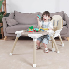 GoFirst 5-point harness keeps baby safely seated during meals.
