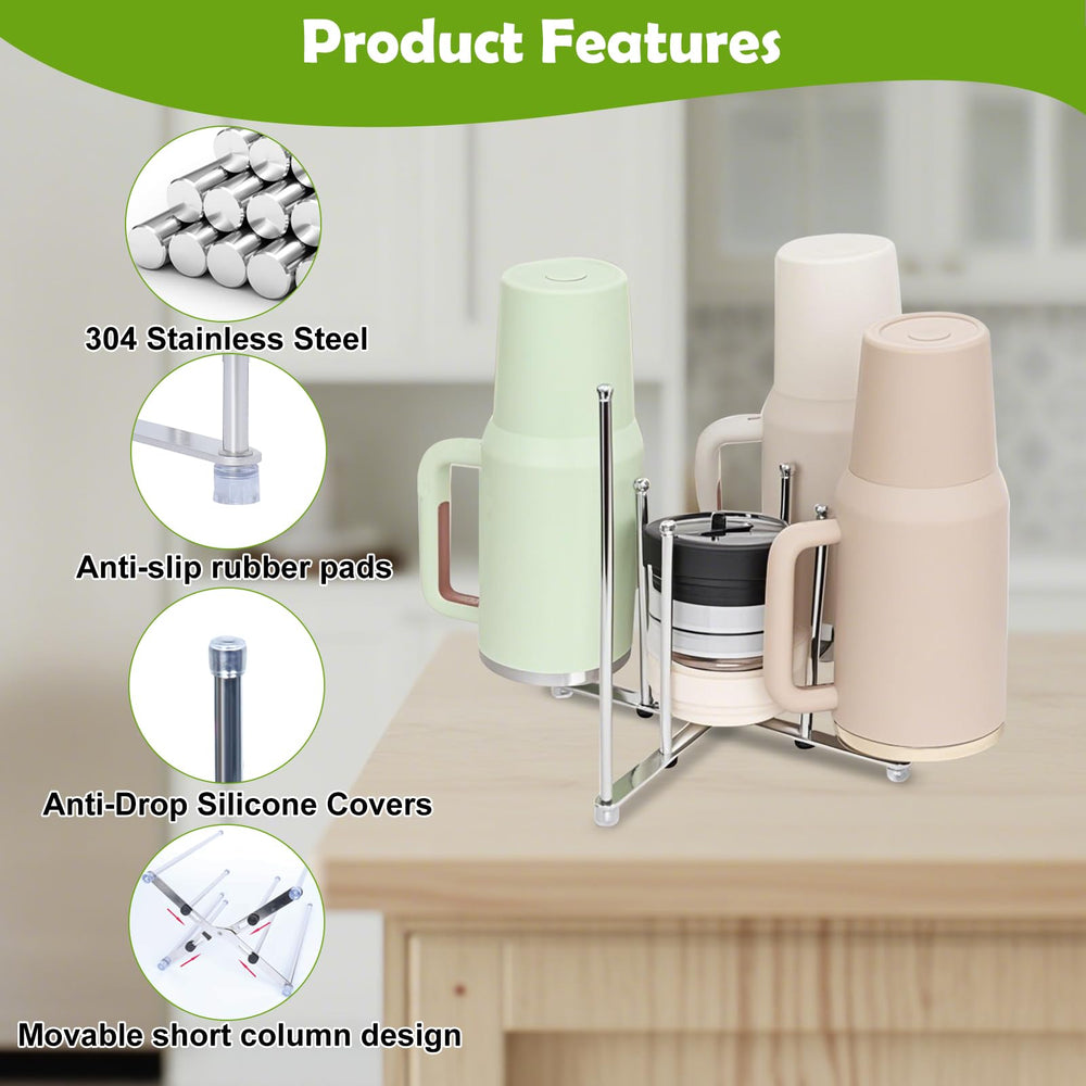 Goging collapsible drying rack folds flat for compact storage and portability.
