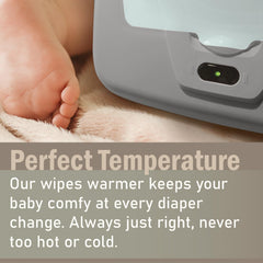 GOGO pure baby wipe warmer blue lid open for quick access