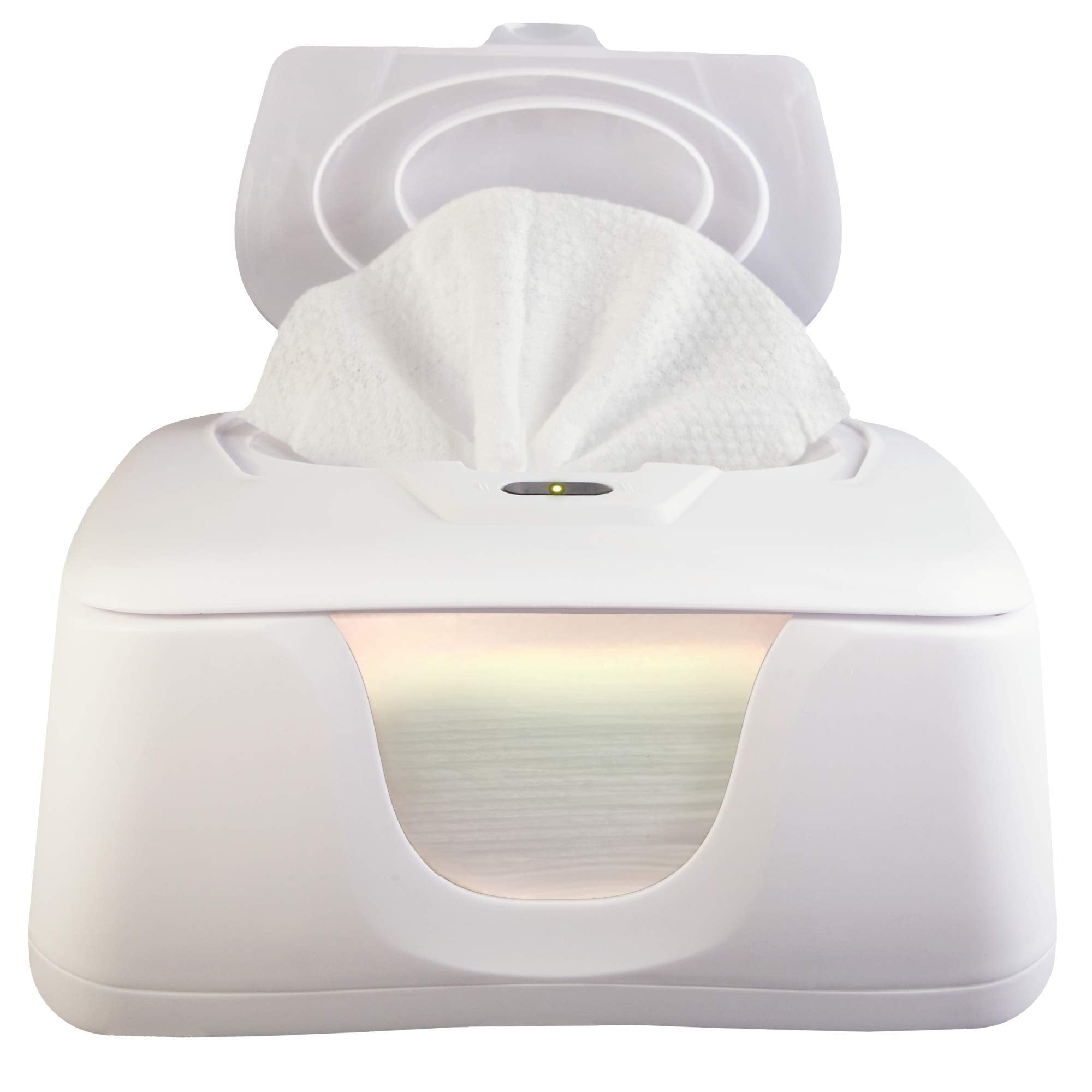 GOGO Pure baby wipe warmer front view showing compact design for nighttime changes