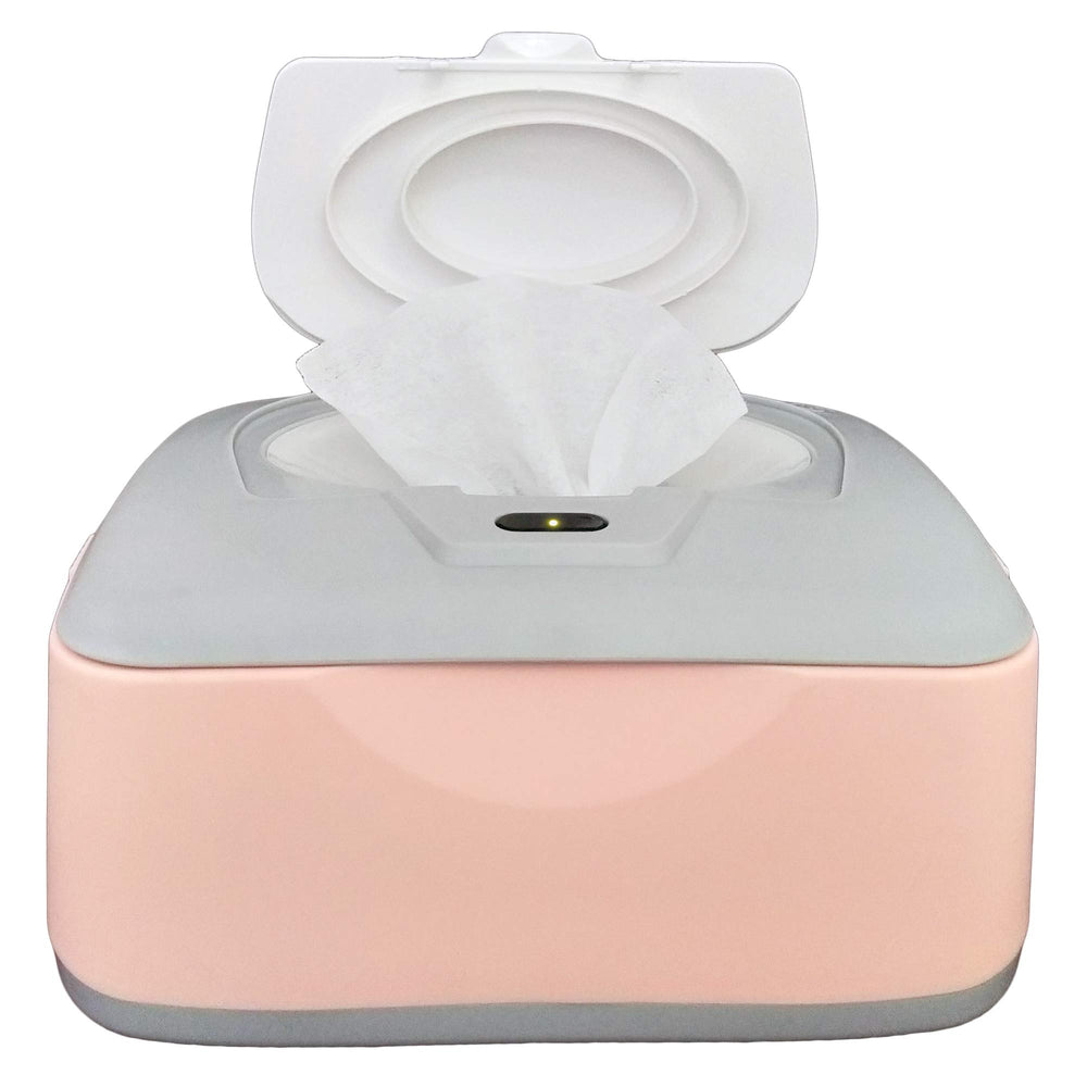 GOGO pure baby wipe warmer with on/off switch for quick, gentle warming at diaper changes.