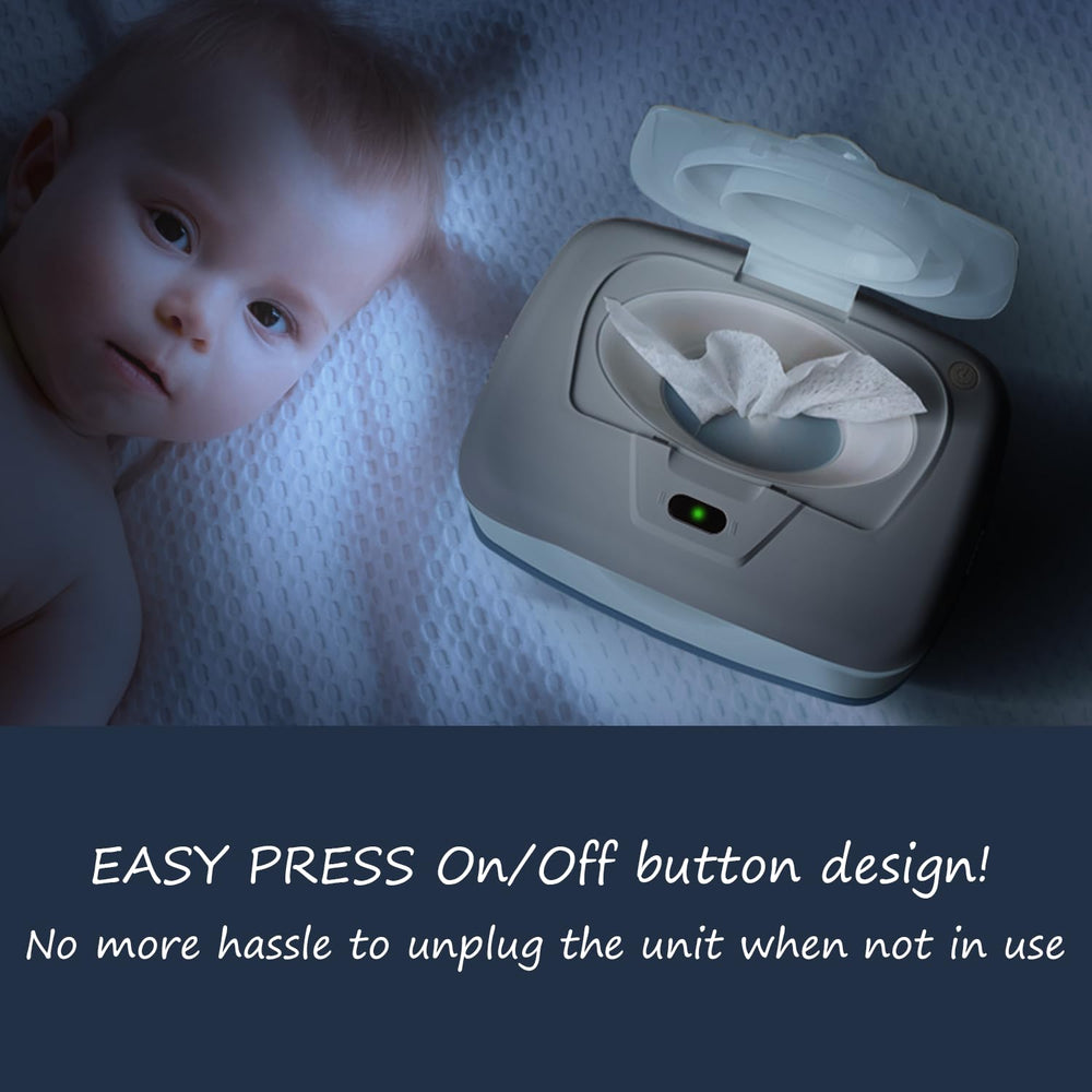 GOGO pure wipe warmer silicone-seal lid locks moisture