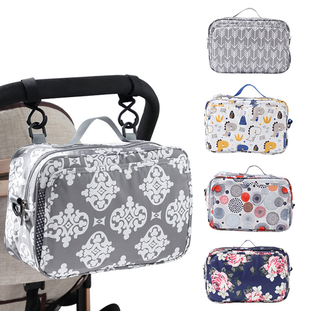 GOGOSO diaper bag with multi-pocket layout keeps essentials organized for on-the-go parenting.