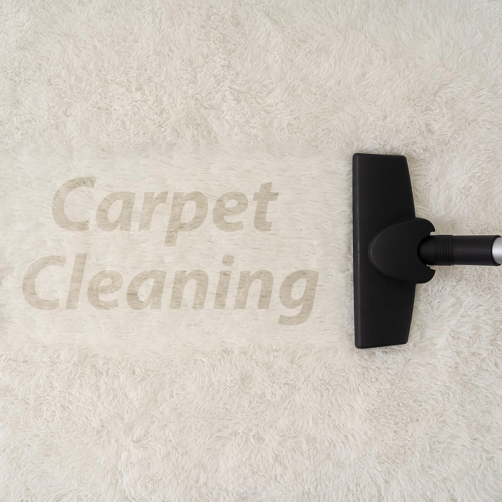 Goideal cream rug cushions footfall, protecting floors for daily use.