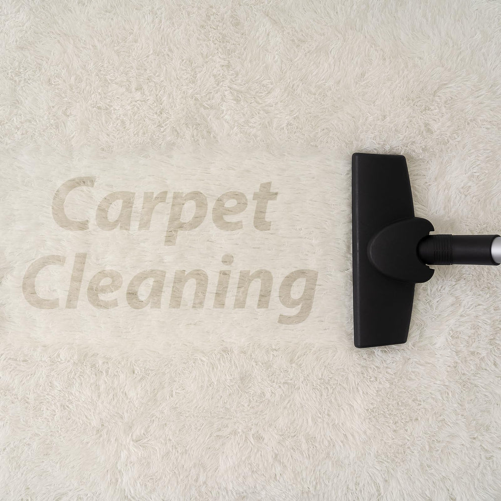 Goideal cream rug cushions footfall, protecting floors for daily use.
