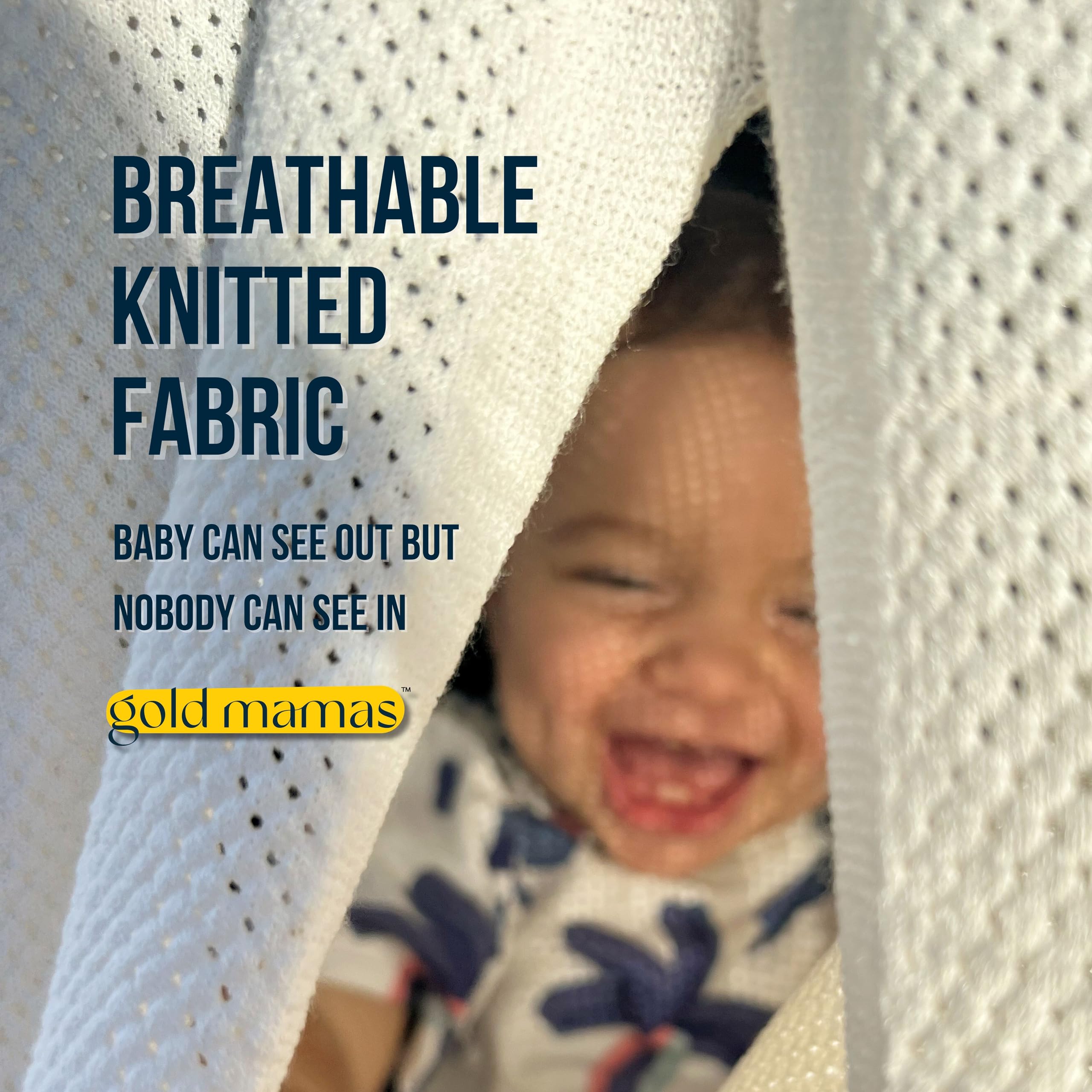 Gold Mamas Ponchy blue easy-care, machine washable for busy moms