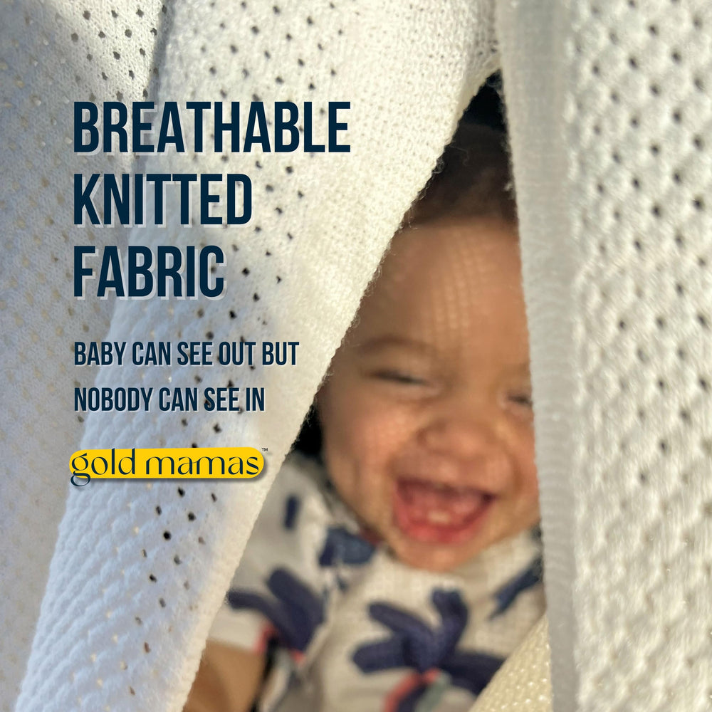Gold Mamas Ponchy blue easy-care, machine washable for busy moms