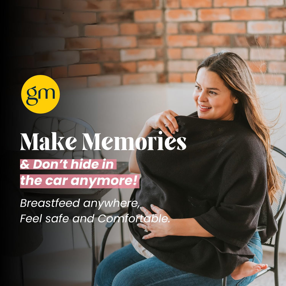 Gold Mamas Ponchy easy-care cover travels well for quick outings.