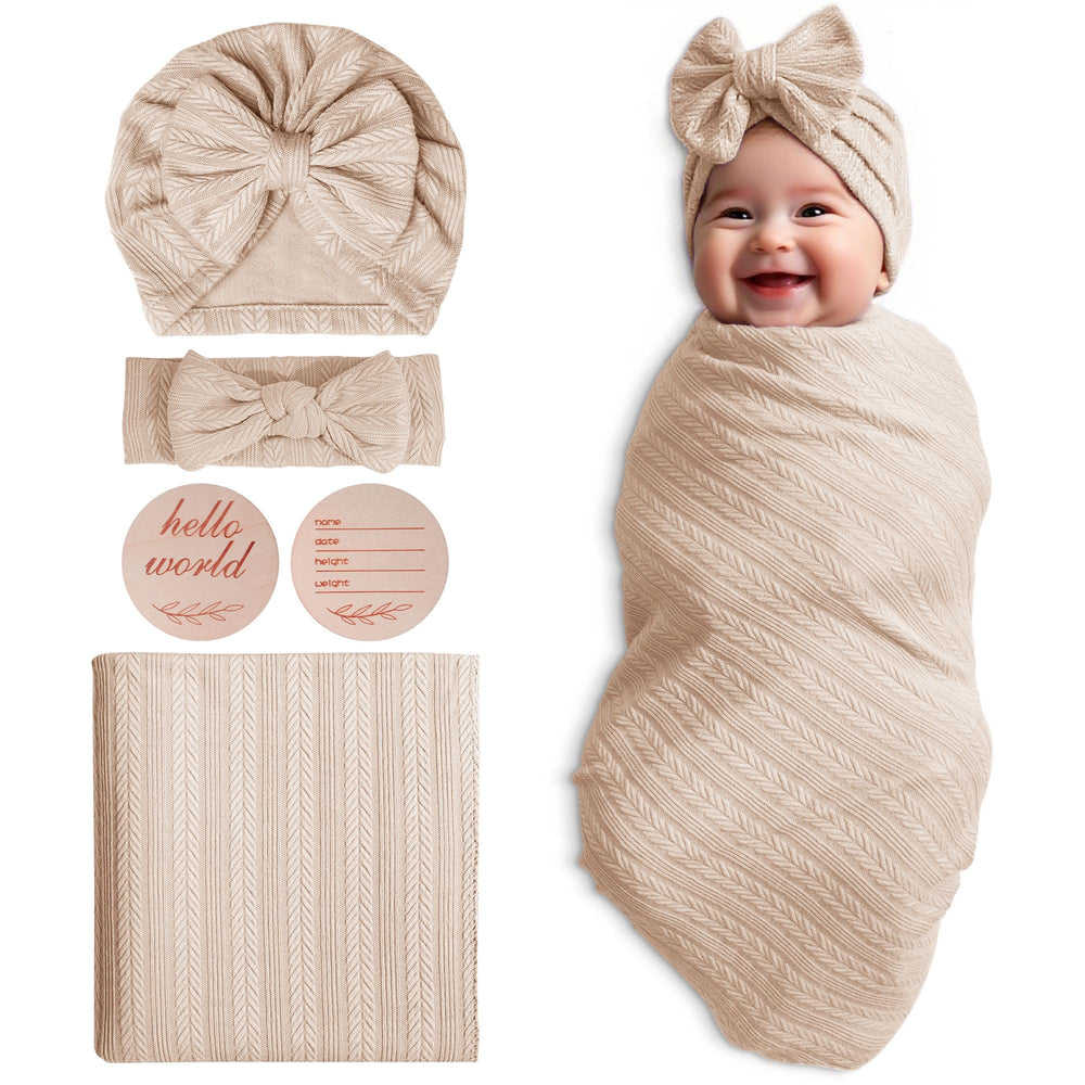 Golener baby swaddle set newborn blanket—soft, breathable fabric for secure sleep.