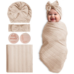 Golener baby swaddle set newborn blanket—soft, breathable fabric for secure sleep.