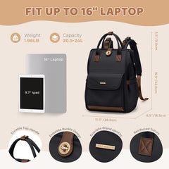 GOLF QUALITY diaper bag backpack back view showcases padded straps for all-day comfort.
