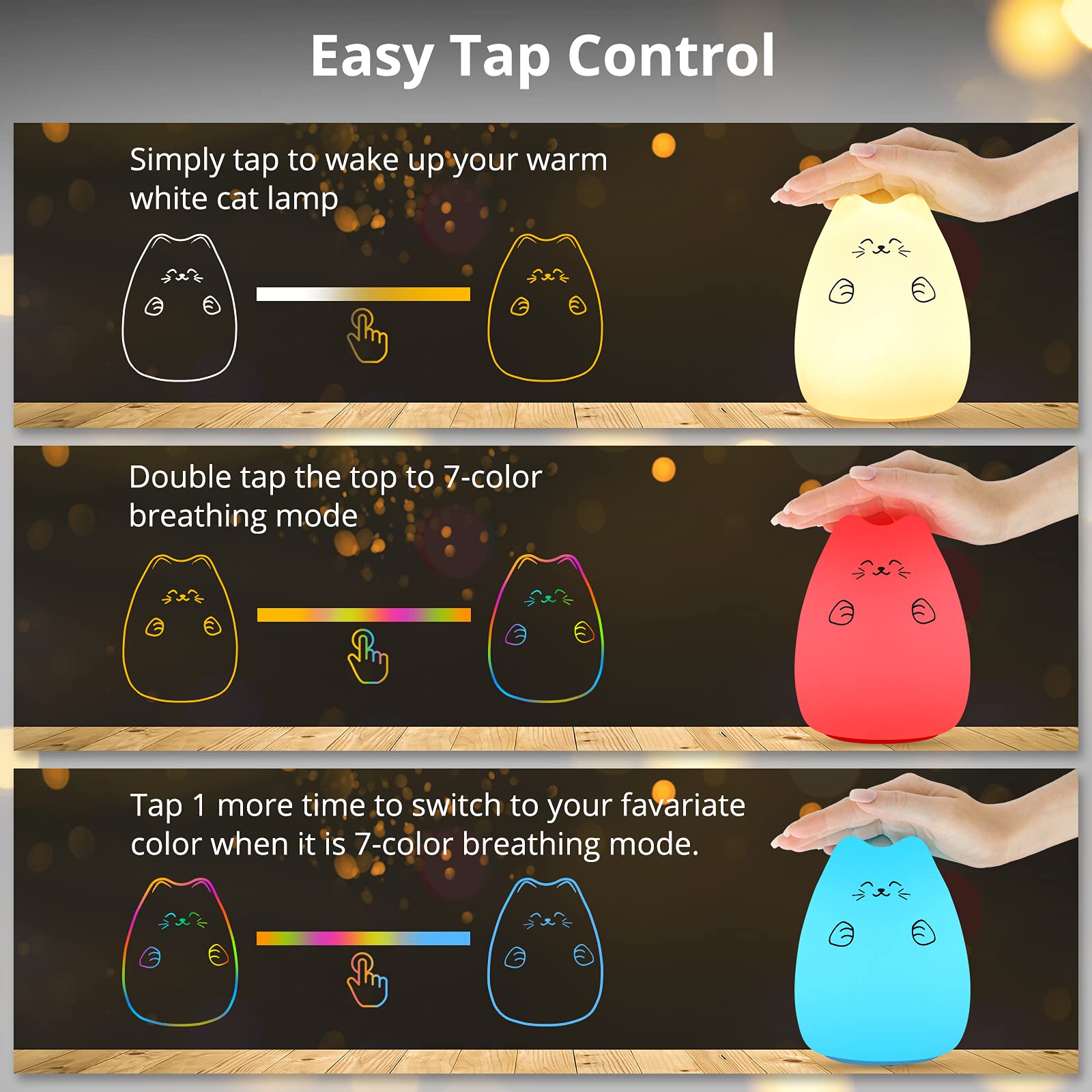 GoLine baby gift idea night light versatile for newborns to tweens.