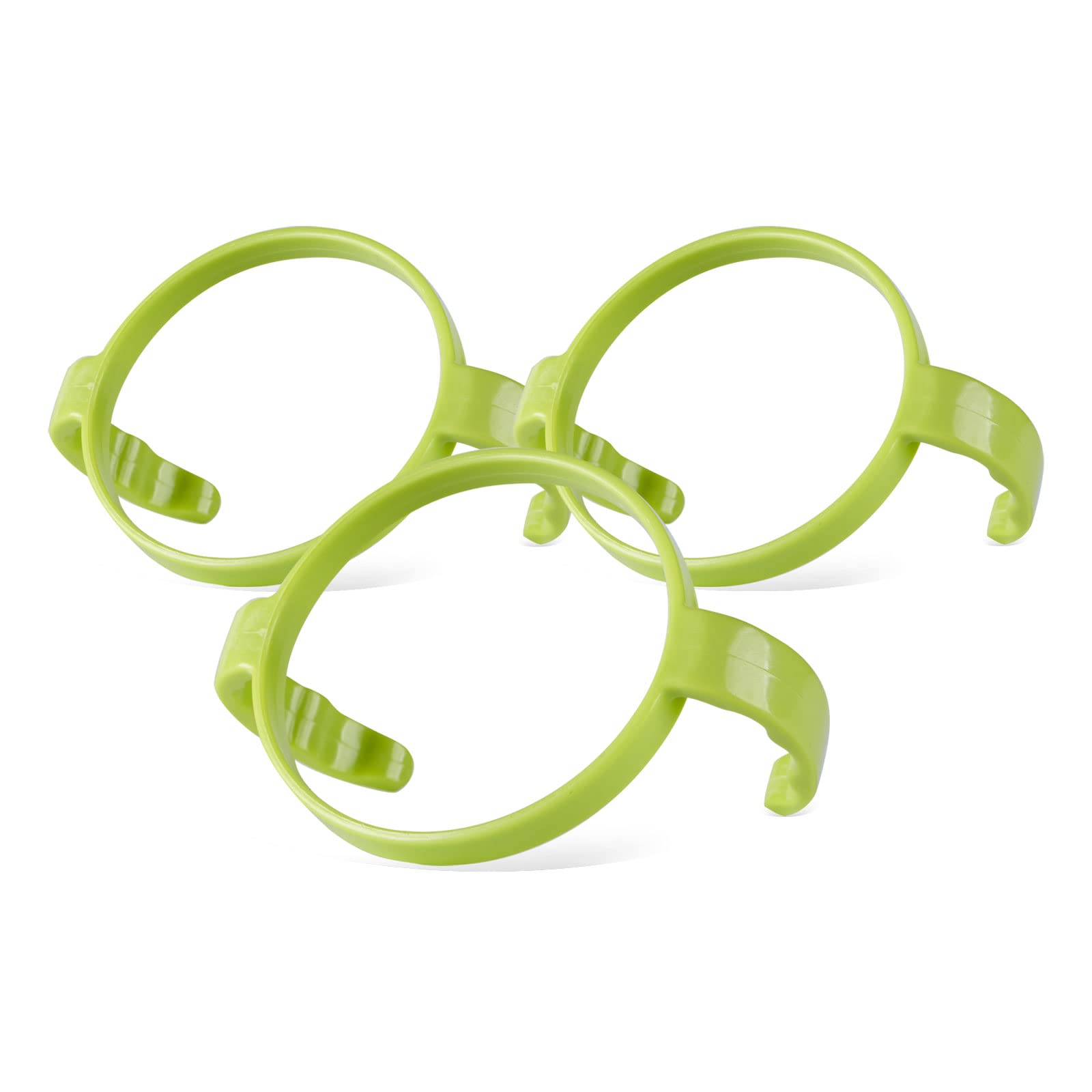 GOLOHO green 3-pack bottle handle compatible with 5oz and 8oz Comotomo bottles for easy grip