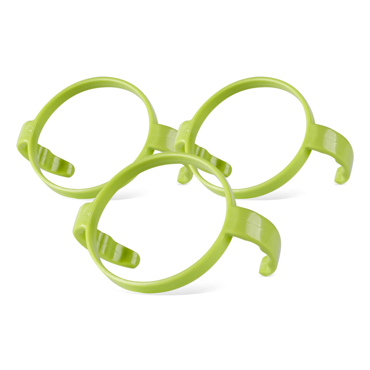 GOLOHO green 3-pack bottle handle compatible with 5oz and 8oz Comotomo bottles for easy grip