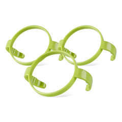 GOLOHO green 3-pack bottle handle compatible with 5oz and 8oz Comotomo bottles for easy grip