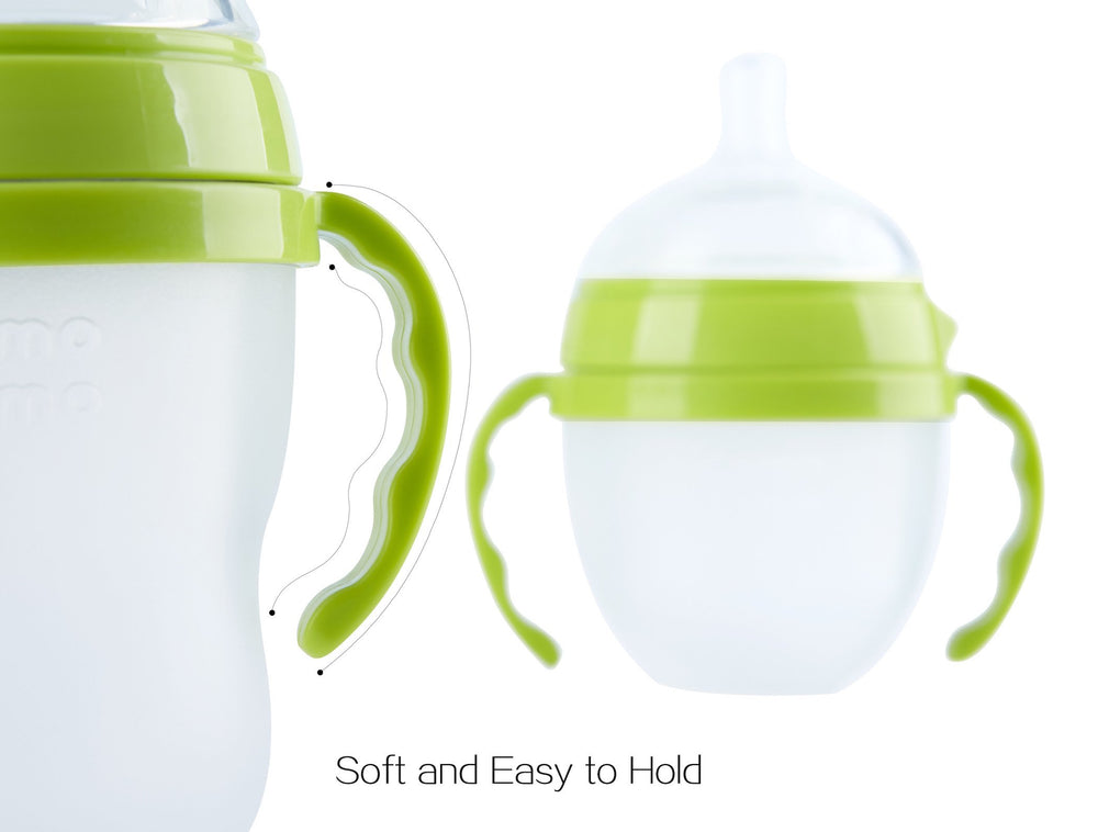 GOLOHO soft touch grip close-up on bottle handle for ergonomic hold