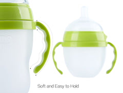 GOLOHO soft touch grip close-up on bottle handle for ergonomic hold