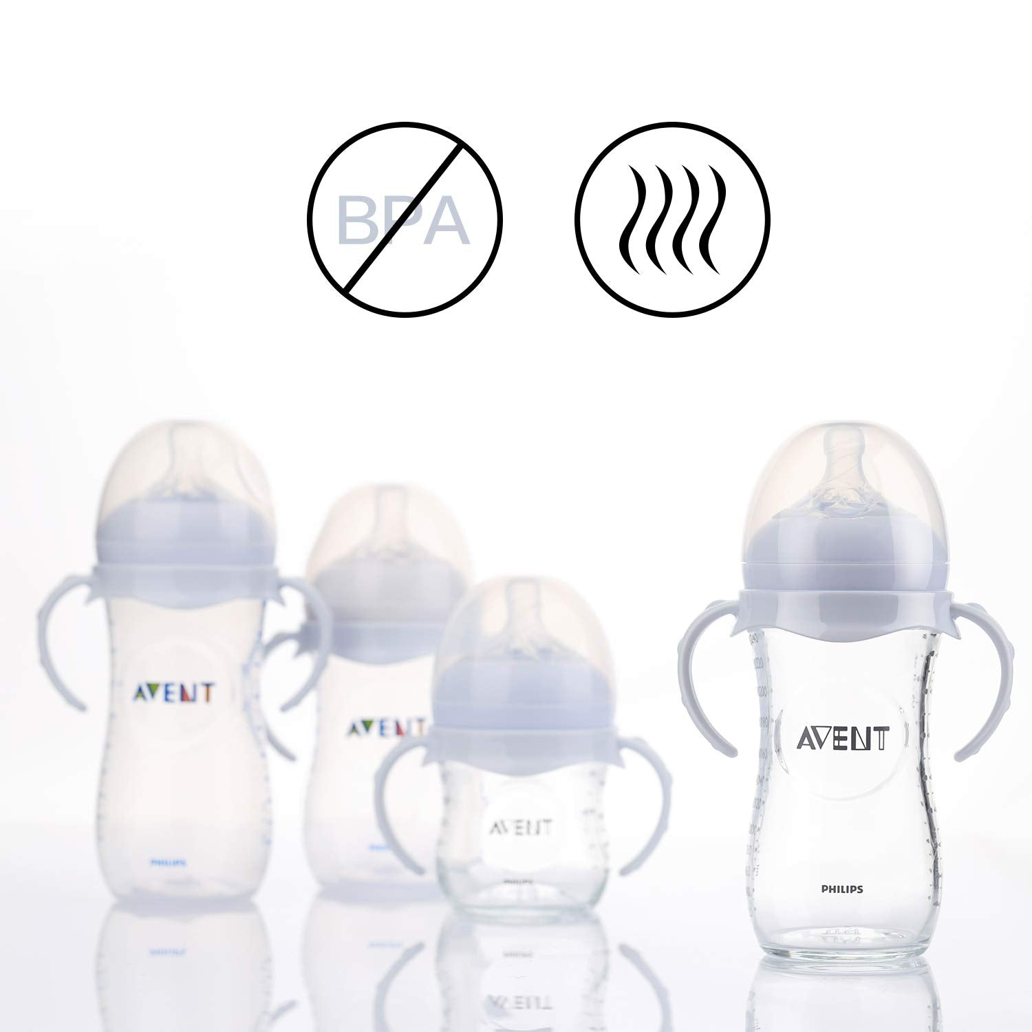 GOLOHO compatible Avent handles adapt to various bottle sizes