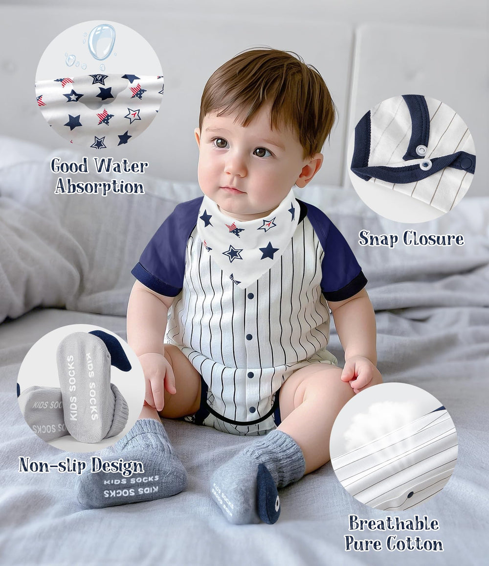 Golray baby onesie with bow tie for comfortable 0-6 months
