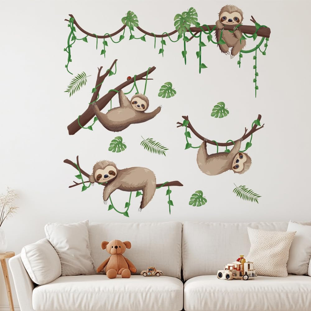 GOMAKERER wall sticker layout guide shows planning for a large wall display.